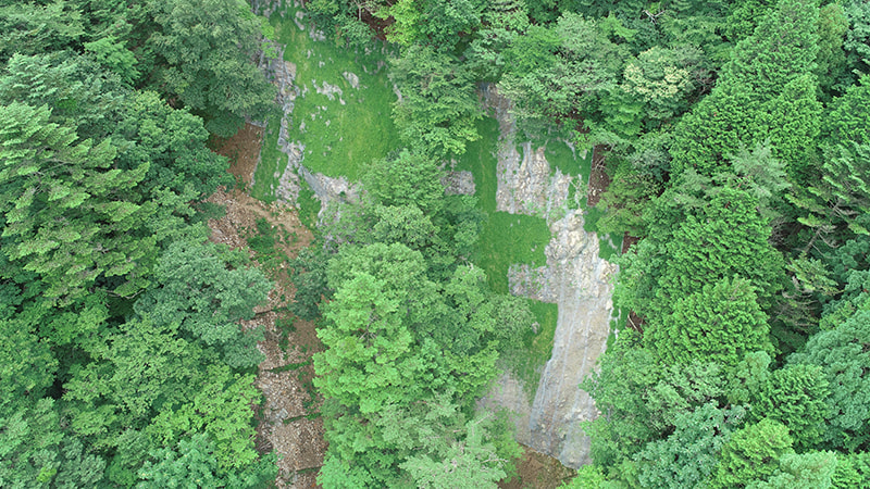 覆式落石防護網 施工例