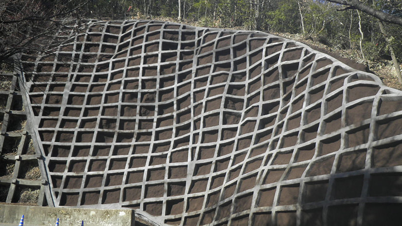 吹付枠工 施工例